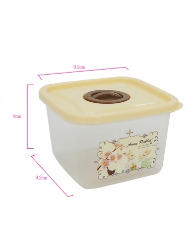 安妮兔方型4入保鮮盒 2302 櫻花