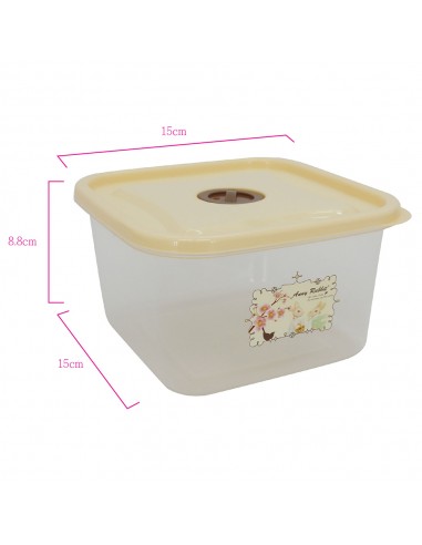 安妮兔方型4入保鮮盒 2302 櫻花