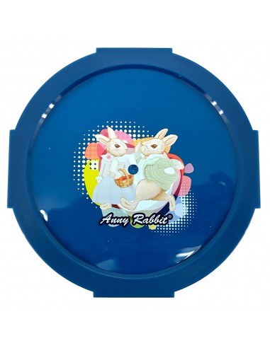 安妮兔圓形耐熱玻璃保鮮盒-650ml