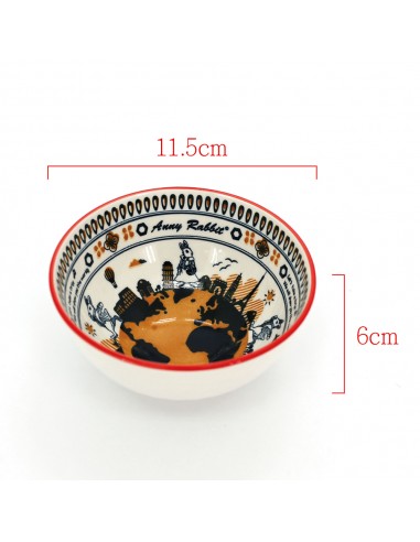 安妮兔環遊世界陶瓷碗2入(盒裝)