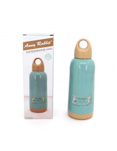 安妮兔玻璃胖胖瓶300ml-北歐藍
