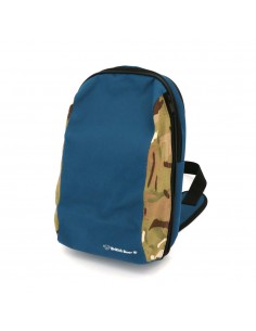 英國熊台製迷彩拼接單肩包-藍綠