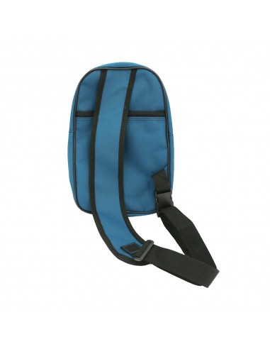 英國熊台製迷彩拼接單肩包-藍綠