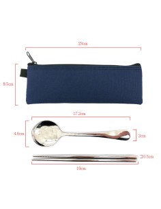 19cm提耳隨身餐具包-B (圓湯匙) 2