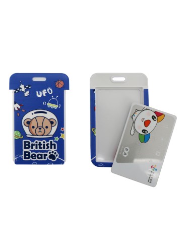 英國熊伸縮票卡夾組-B