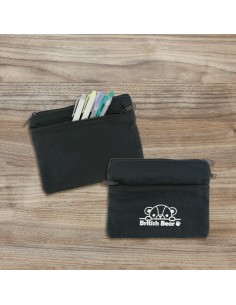 英國熊台製棉布三拉鏈隨身收納袋 2