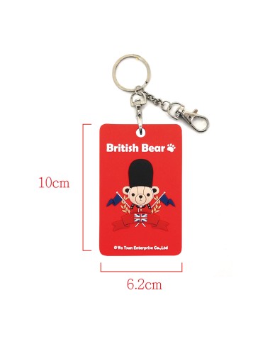 英國熊票卡夾-紅 (PP袋)