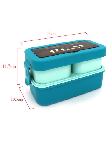 LOU露小熊雙層日式便當盒