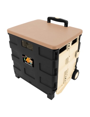 英國熊折疊購物推車-棕