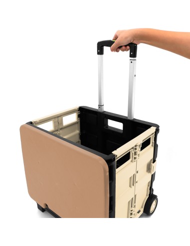 英國熊折疊購物推車-棕