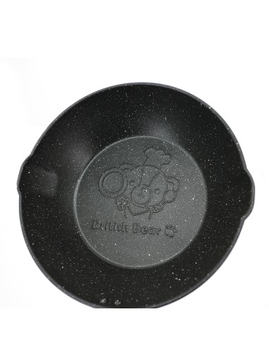 英國熊單把不沾鍋24cm