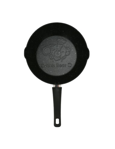 英國熊單把不沾鍋24cm