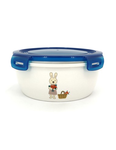 法國兔陶瓷保鮮密扣蓋碗820ml