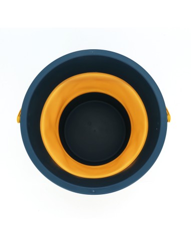 英國熊多功能摺疊水桶-中10L綠黃(盒裝)