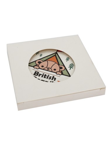 英國熊珪藻土杯墊-露營(盒裝)