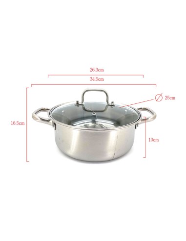 GU-040 26CM 304不鏽鋼鴛鴦鍋