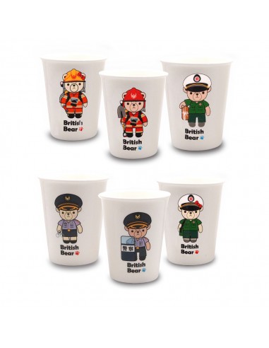英國熊職業瓷杯1入