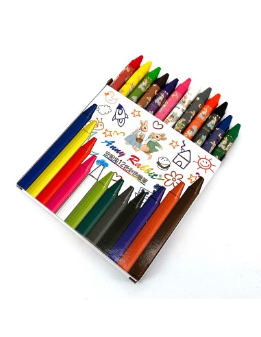 安妮兔12色彩色蠟筆-盒裝