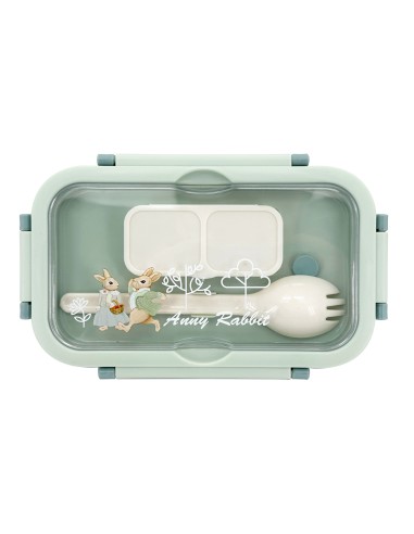 安妮兔三格輕食便當盒-盒裝