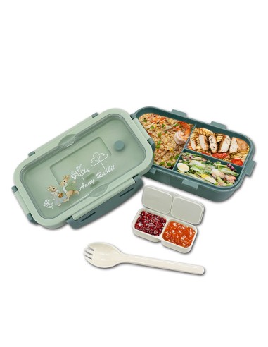 安妮兔三格輕食便當盒-盒裝