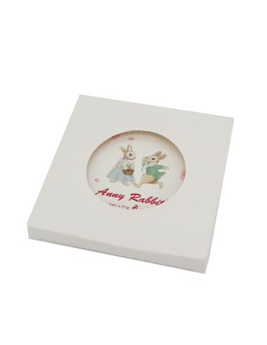 安妮兔珪藻土杯墊-櫻花