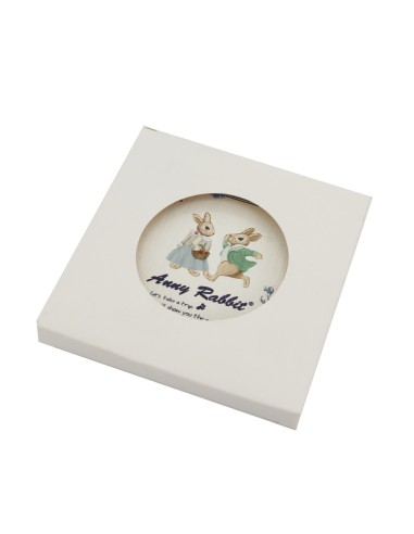 安妮兔硅藻土杯墊-鏽球花