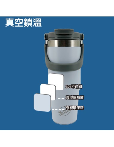 安妮兔真空雙飲提把冰壩瓶-1000ml