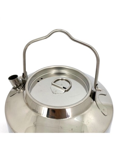 英國熊不鏽鋼露營茶壺1.2L附收納袋