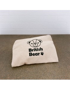 英國熊台製棉布零錢拉鍊包 2