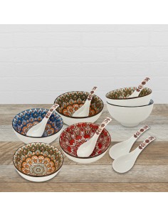 松村窯波西米亞6碗6匙