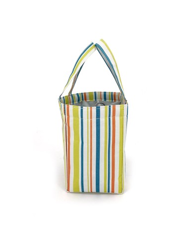 北歐風束口保溫保冷袋-條紋