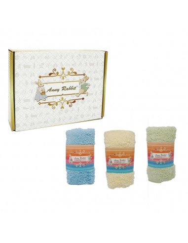 安妮兔超細纖維吸水方巾3入(盒)