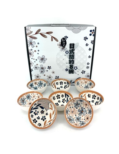 松村窯日式簡約8碗