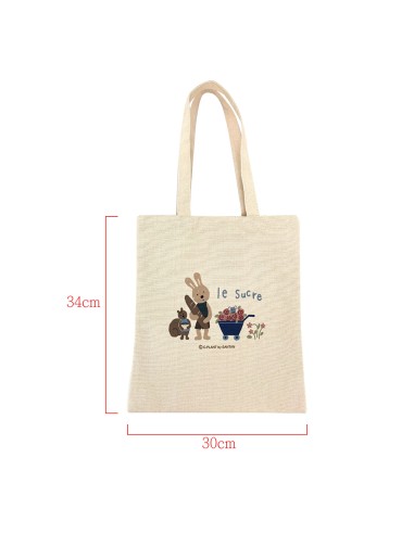 法國兔花園手提袋-A4
