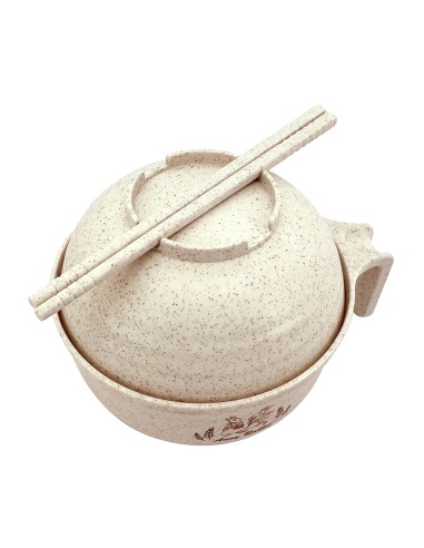 安妮兔小麥稈泡麵碗4件組-收成