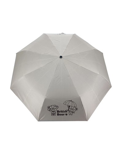 英國熊自動開收摺疊傘-奶茶