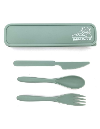 英國熊隨身餐具三件組 (盒裝)
