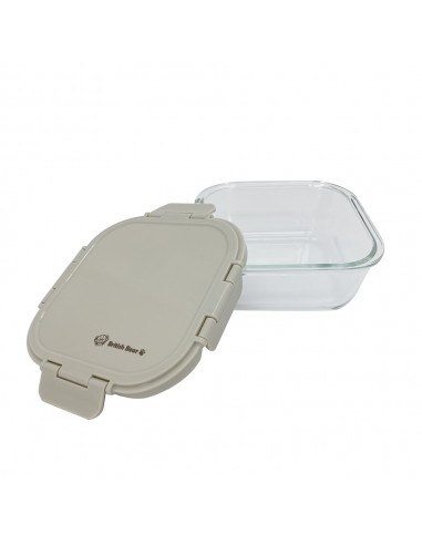 英國熊耐熱玻璃保鮮盒-800ML奶茶