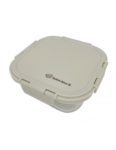 英國熊耐熱玻璃保鮮盒-800ML奶茶