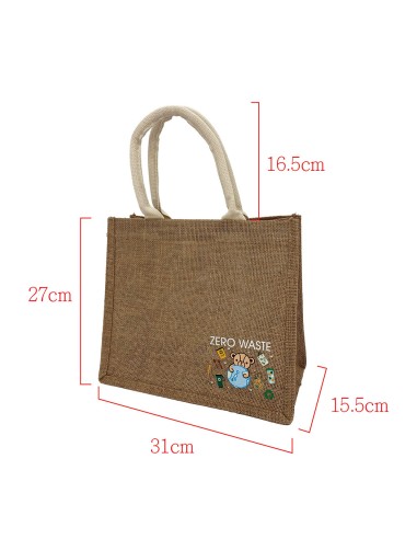 英國熊黃麻環保購物袋