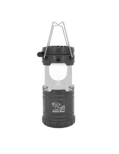 英國熊伸縮露營燈風扇-黑(盒裝)