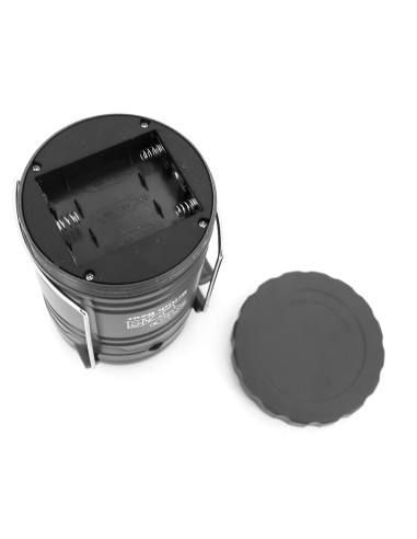 英國熊伸縮露營燈風扇-黑(盒裝)