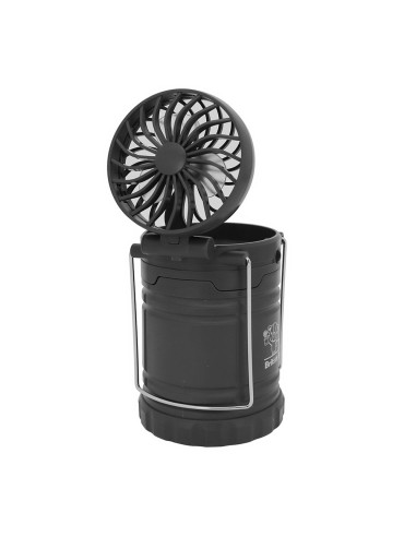 英國熊伸縮露營燈風扇-黑(盒裝)