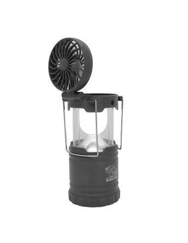 英國熊伸縮露營燈風扇-黑(盒裝)