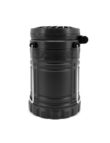 英國熊伸縮露營燈風扇-黑(盒裝)