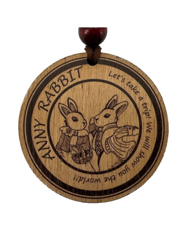 安妮兔木質吊飾(PP袋)