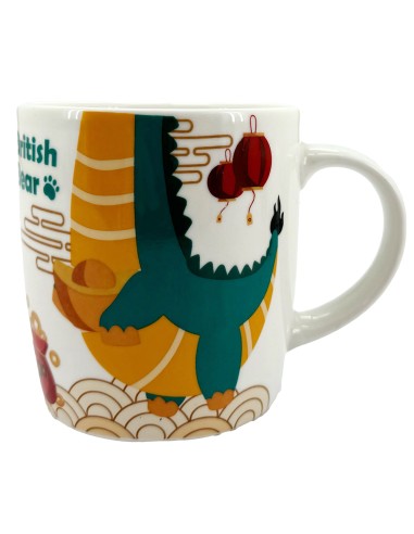 英國熊有錢龍造型杯碗組