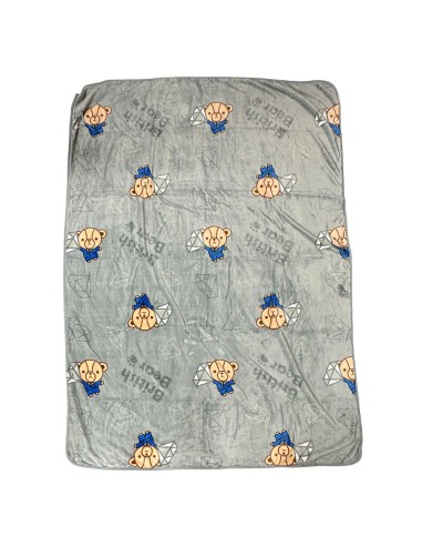 英國熊鑽法蘭絨毯90*130(OPP)