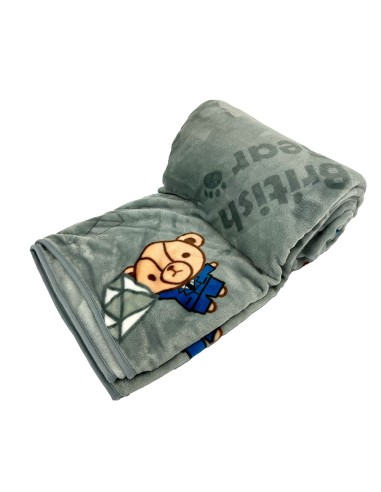 英國熊鑽法蘭絨毯120*150(OPP)