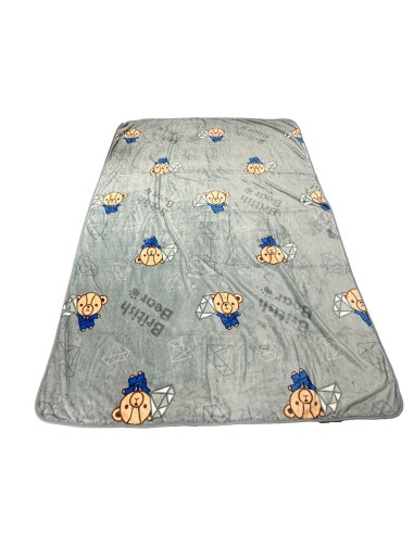 英國熊鑽法蘭絨毯120*150(OPP)